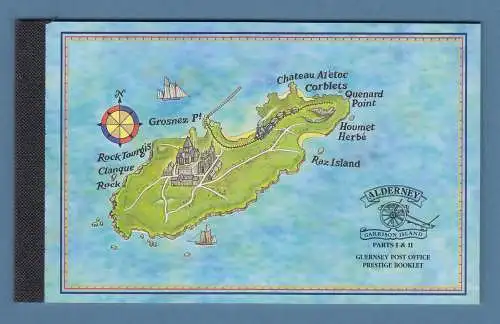 Guernsey-ALDERNEY 1998 Historische Entwicklung Markenheftchen MH6 postfrisch 