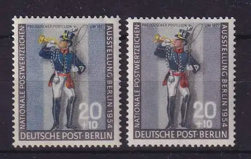 Berlin 1954 Postillon Mi.-Nr. 120 in beiden Farben a / b postfrisch **