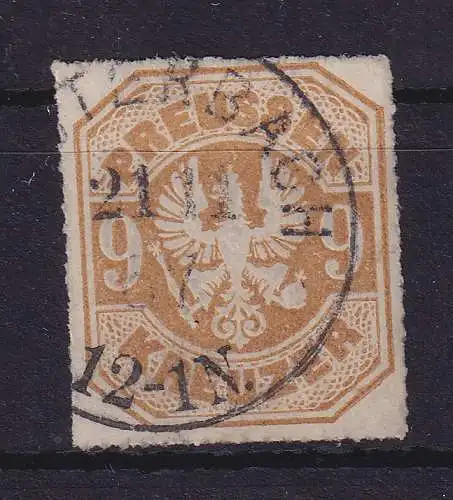 Preußen 1867 Wappen 9 Kreuzer  Mi.-Nr. 26 gestempelt