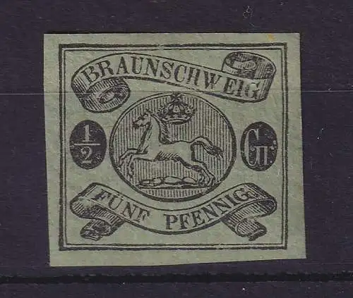 Altdeutschland Braunschweig 1863 Wappen 5 Pfennig Mi-Nr. 10 A postfrisch **