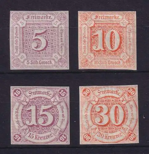 Thurn und Taxis 1859  Mi.-Nr. 18-19, 24-25 postfrisch **