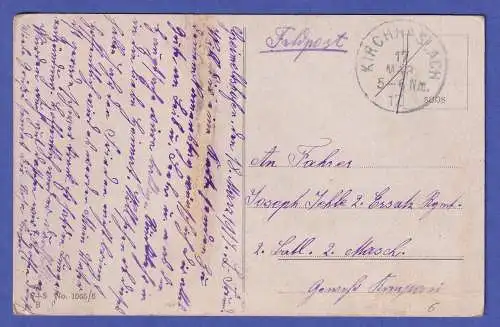 Bildpostkarte 1. Weltkrieg Taubenpost gelaufen als Feldpost 1917