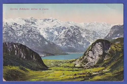 AK Bohinjsko jezero (See in Slowenien) gelaufen nach Graz 1927