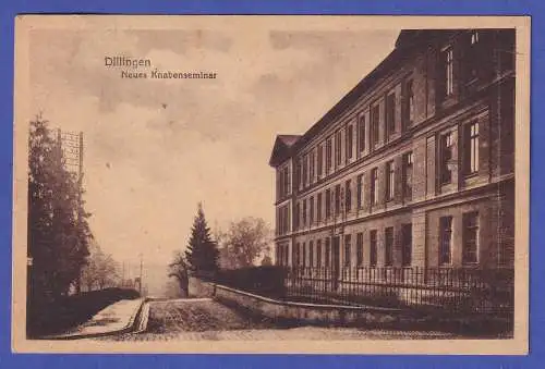 AK Dillingen Neues Knabenseminar 1920 gelaufen nach Burgau