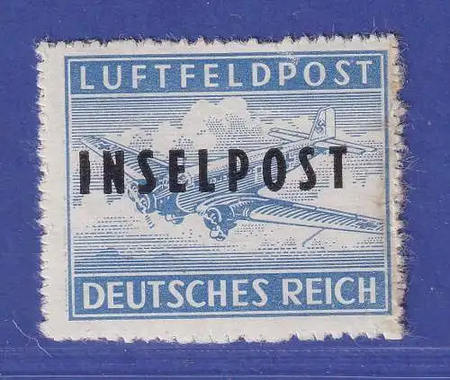 Dt. Reich Feldpostmarke Rhodos INSELPOST Mi.-Nr. 8 B II ungebraucht * gpr. BPP