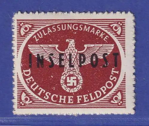 Dt. Reich Feldpostmarke Insel Rhodos Mi.-Nr. 9 ungebraucht * 