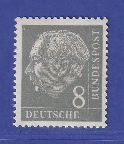 Bundesrepublik 1954 Theodor Heuss 8 Pf Mi.-Nr. 182 Y w I ** gpr. SCHLEGEL BPP