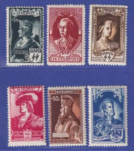 Dt. Besetzung 2. Weltkrieg Belgien Flämische Legion Mi.-Nr. IX-XIV Satz kpl. **