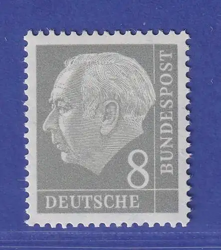 Bundesrepublik 1954 Theodor Heuss 8 Pf Mi.-Nr. 182 Y w II ** gpr. SCHLEGEL BPP