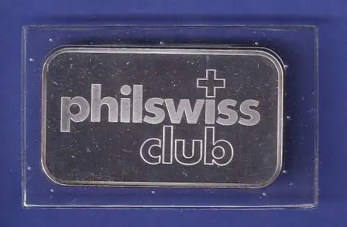 Silberbarren philswiss club  1 Unze 31,1Ag999