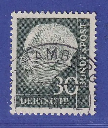 Bundesrepublik 1960 Heuss 30 Pf Mi.-Nr. 259 y  O HAMBURG  gpr. SCHLEGEL BPP