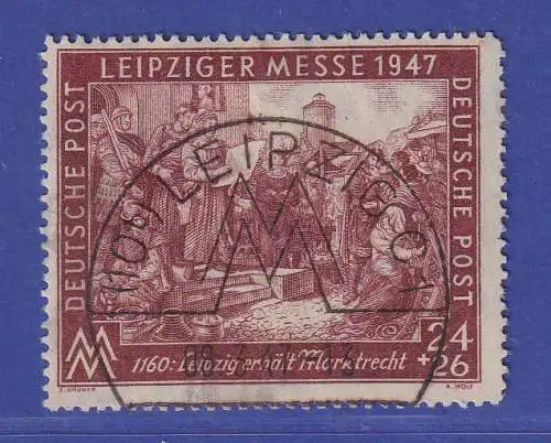 All. Besetzung 1947 Leipziger Messe Mi.-Nr. 941 I A mit So.-O LEIPZIG