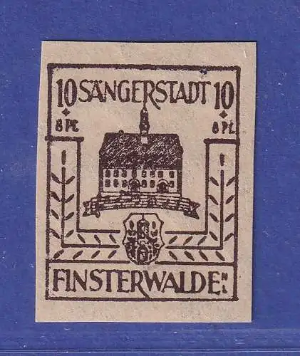 Lokalausg. Finsterwalde 1946 Wiederaufbau Mi.-Nr. 6 yy dünnes Papier ** gpr. BPP