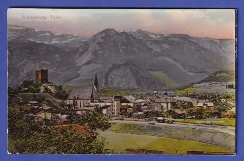 Österreich 1910 Mi.-Nr. 178 auf AK Rattenberg in Tirol gel. nach München