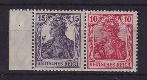 Dt. Reich Germania Zusammendruck Mi.-Nr. W13aa ungebraucht *