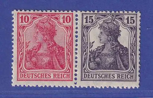 Dt. Reich Germania Zusammendruck Mi.-Nr. W12aa postfrisch **