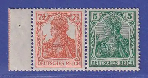 Dt. Reich Germania Zusammendruck Mi.-Nr. S3aa postfrisch **