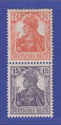 Dt. Reich Germania Zusammendruck Mi.-Nr. S8ba ungebraucht *