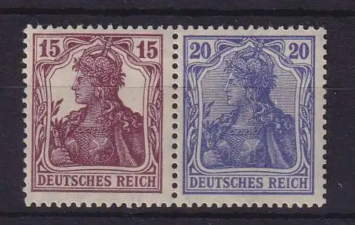 Dt. Reich Germania Zusammendruck Mi.-Nr. W14 ungebraucht *