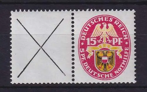 Dt. Reich Nothilfe Wappen Zusammendruck Mi.-Nr. W36 postfrisch **