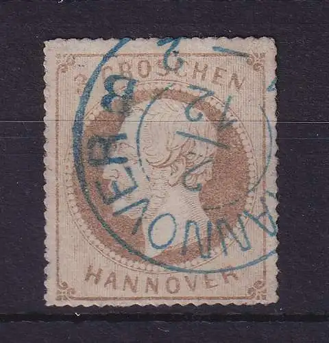 Hannover 1864 König Georg V. 3 Groschen Mi.-Nr. 25y O HANNOVER