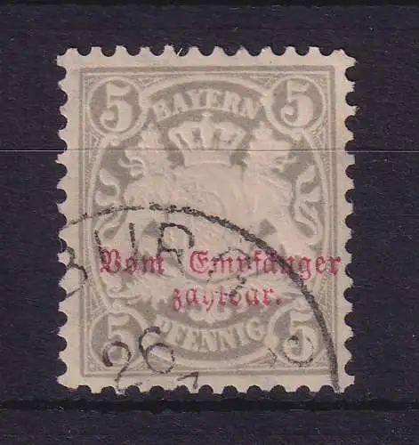 Bayern 1885 Portomarke Mi.-Nr. 8 gestempelt