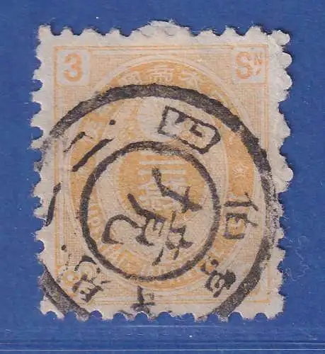 Japan 1879 Alt-Koban 3S orange Mi.-Nr. 55 zentrisch gestempelt