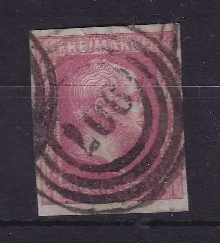 Preußen 1 Silbergroschen 1857  Mi.-Nr. 6a mit Nummern-O 907 Magdeburg Bahnpost