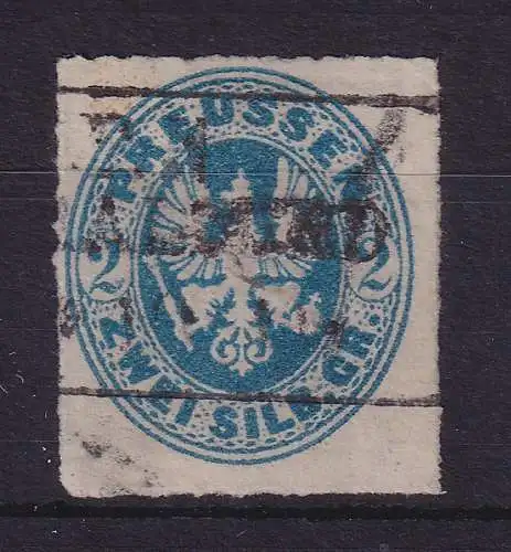 Preußen 2 Silbergroschen 1862  Mi.-Nr. 17b gestempelt (Stralsund?)