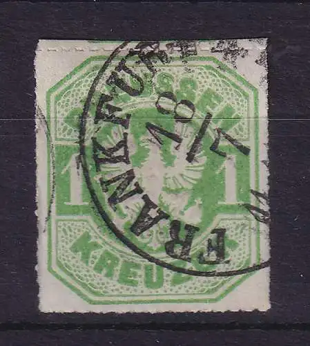 Preußen 1 Kreuzer 1867  Mi.-Nr. 22 gestempelt (Frankfurt)