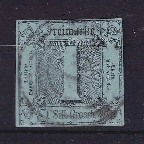 Thurn und Taxis 1 Silbergroschen 1853 Mi.-Nr. 11b  gestempelt