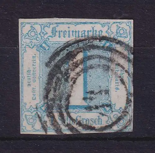 Thurn und Taxis 1 Silbergroschen 1860 Mi.-Nr. 15 gestempelt