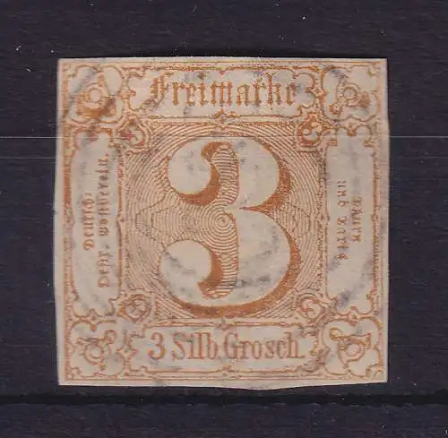 Thurn und Taxis 3 Silbergroschen 1863  Mi.-Nr. 31 gestempelt