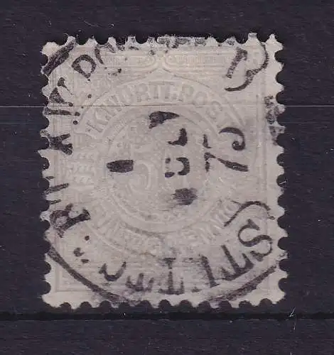 Württemberg 1875 Wertziffer 50 Pfennig Mi.-Nr. 49  O STUTTGART