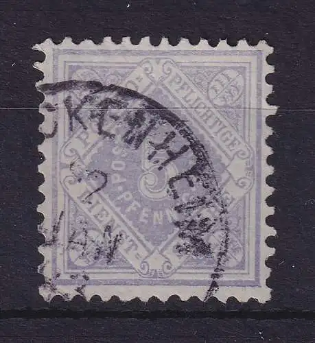 Württemberg 1881/83 Dienstmarke Wertziffer 5 Pfennig Mi.-Nr. 101b gestempelt