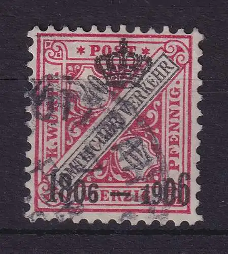 Württemberg 1906 Dienstmarke 100-Jahr-Feier 40 Pf Mi.-Nr. 224 gestempelt