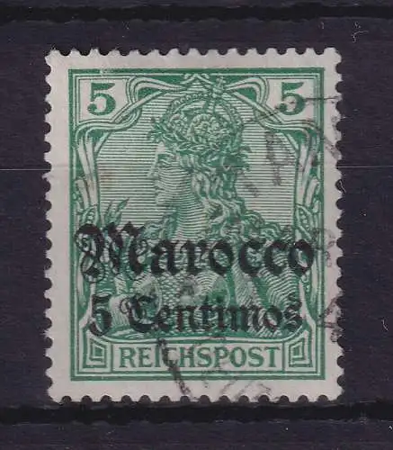 Deutsche Post in Marokko 1905  Mi.-Nr. 20 gestempelt