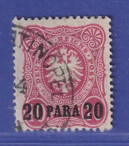 Deutsche Post in der Türkei 1886  Mi.-Nr. 2b  O CONSTANTINOPEL