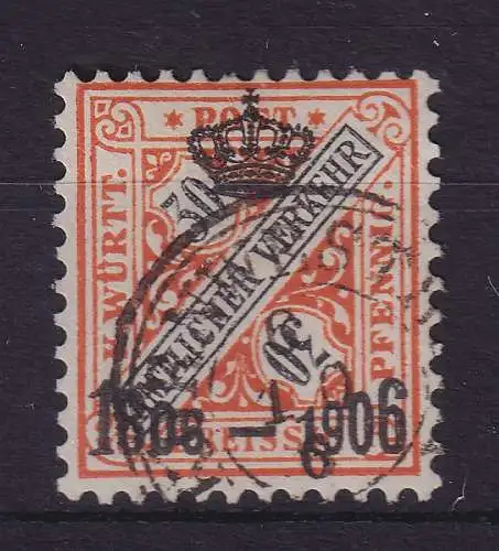 Württemberg 1906 Dienstmarke 100-Jahr-Feier 30 Pf Mi.-Nr. 223 gestempelt