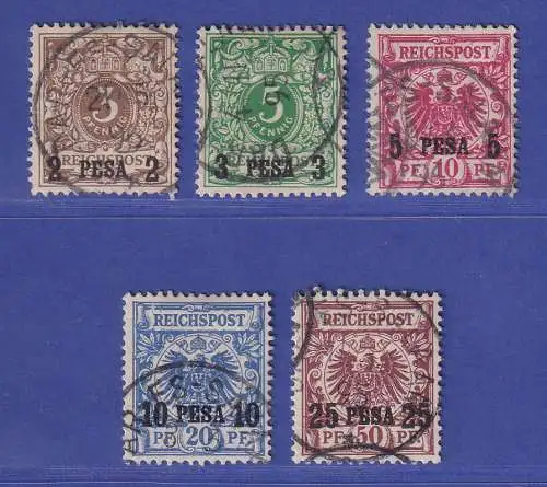 Deutsch-Ostafrika 1893  Mi.-Nr. 1-5 Satz kpl. gestempelt