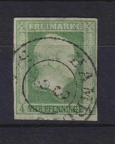 Preußen 1856 4 Pf Mi-Nr. 5a mit Ortsstempel HAMBURG