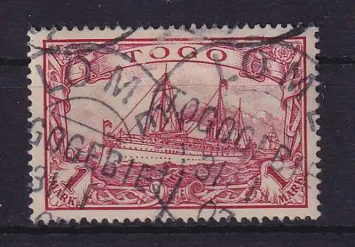 Deutsche Kolonien Togo 1 Mark 1900 Mi.-Nr. 16 O LOME