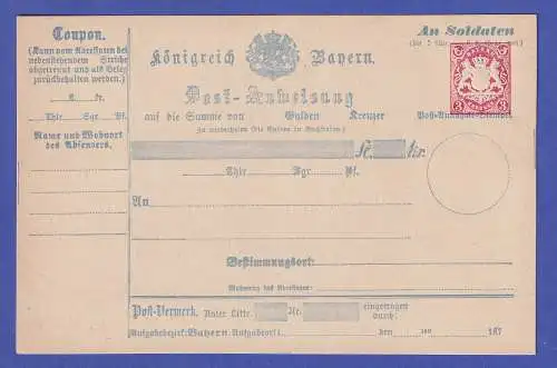 Bayern Ganzsache Postanweisung Mi.-Nr. A5 I postfrisch **