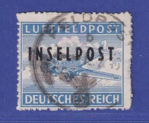Dt. Reich 1944 Luft-Feldpostmarke Insel Rhodos Mi.-Nr. 8B gestempelt ANSEHEN !