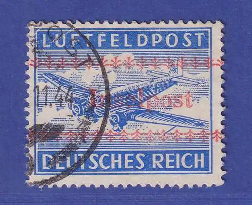 Dt. Reich 1944 Luft-Feldpostmarke Insel Kreta Mi.-Nr. 7A mit Feldpost-O