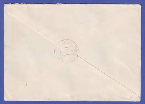 Berlin 1952 Luftpost-Eil-Brief von BERLIN-ZEHLENDORF nach Wuppertal-Oberbarmen