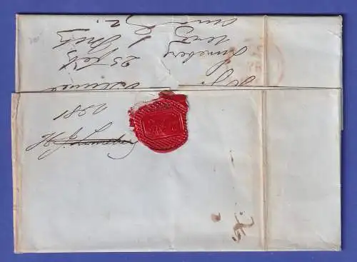 Vorphila-Brief mit Fingerhut-O LÜNEBURG 1850 nach London