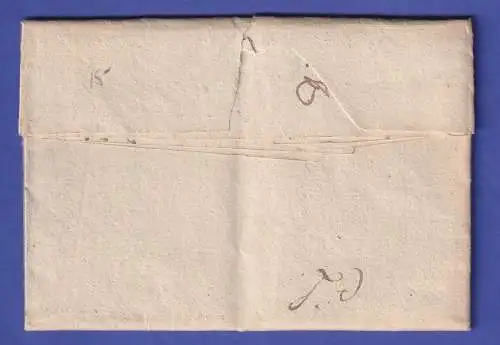 Italien Vorphila-Brief mit Zweizeiler 104 TURIN gelaufen nach Genf 1810