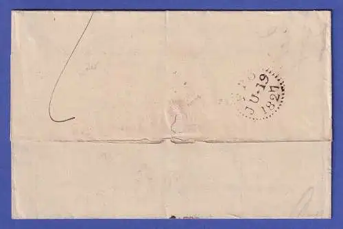 Frankreich Vorphila-Brief mit Zweizeiler LE HAVRE gelaufen nach London 1827