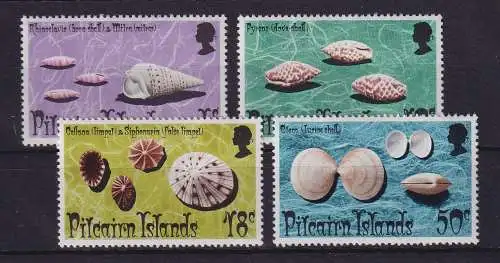 Pitcairn Islands 1974 Muscheln Mi.-Nr. 137-140 postfrisch **